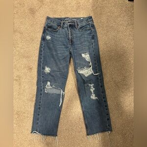 Old Navy slouchy straight high rise jean